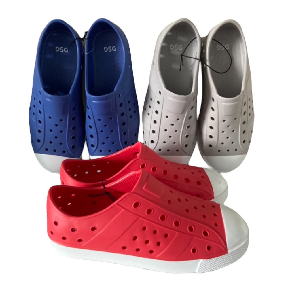 Kids Slip On Waterproof Shoes 2.5Y Set of 3 Play Easy On